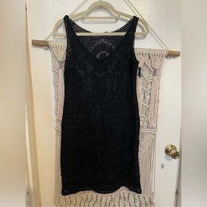 Elie Tahari 100% Silk Embroidered Fancy Formal Sheer Black  Dress  Sz S $498